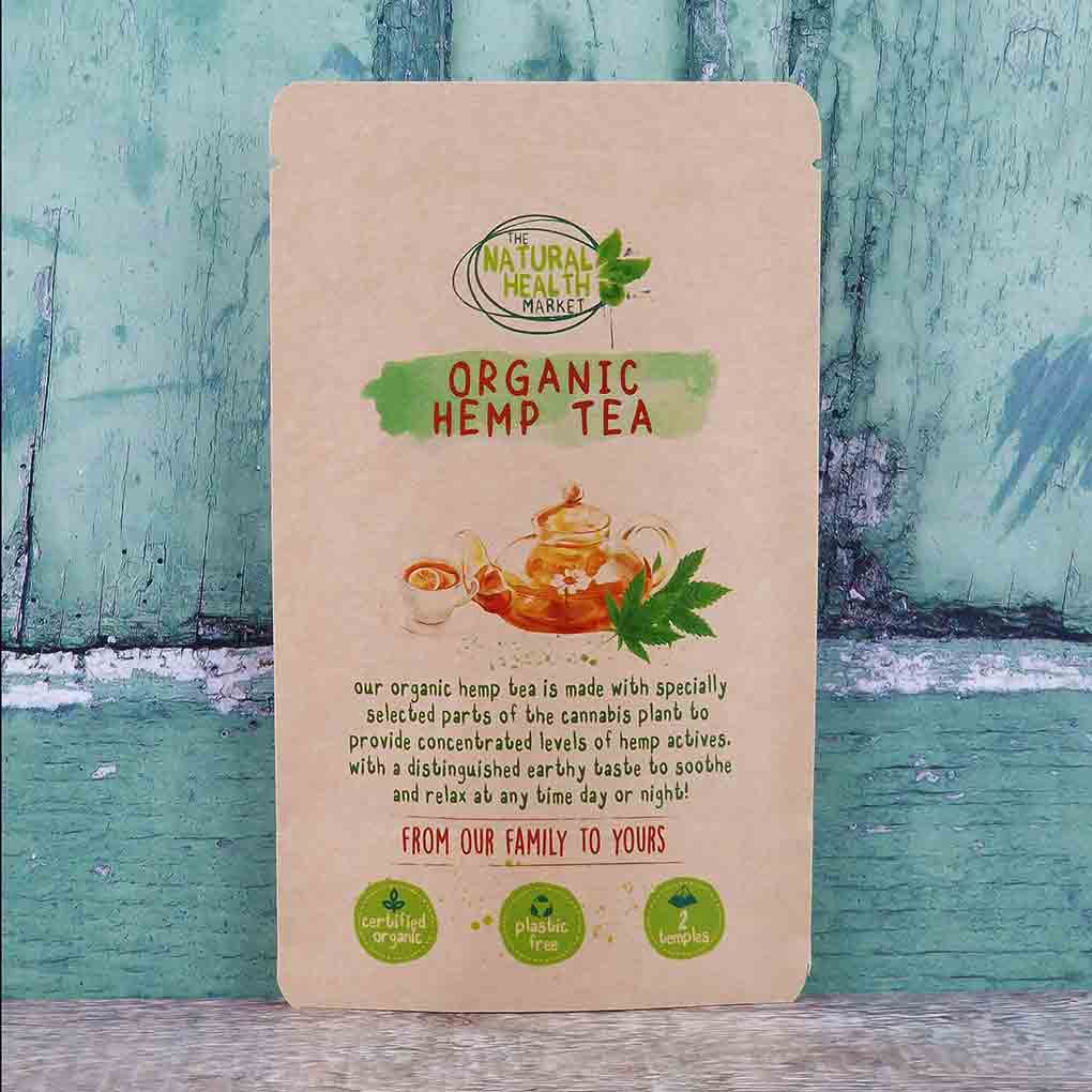 Organic Hemp Tea Bags by The Natural Health Market 2 Bag Pack