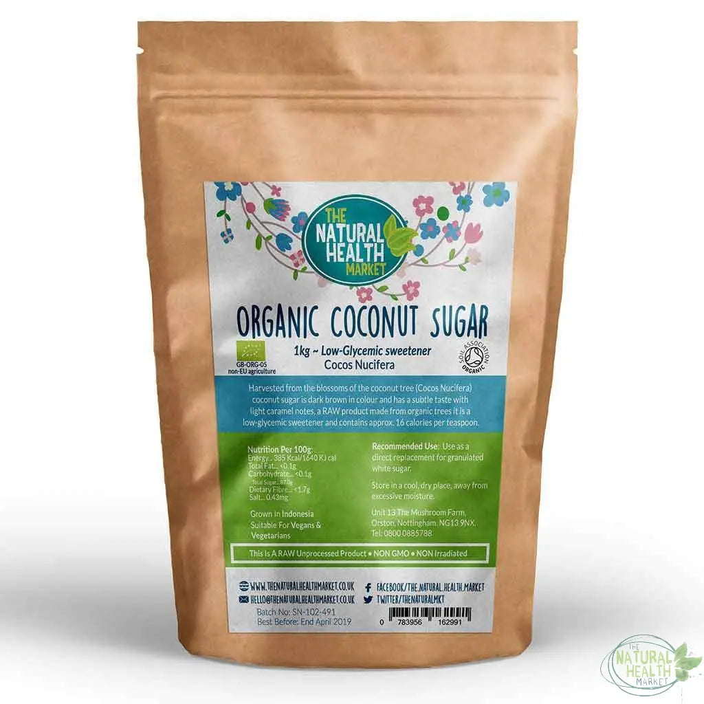 Organic Coconut Sugar 1kg - The Natural Health Market