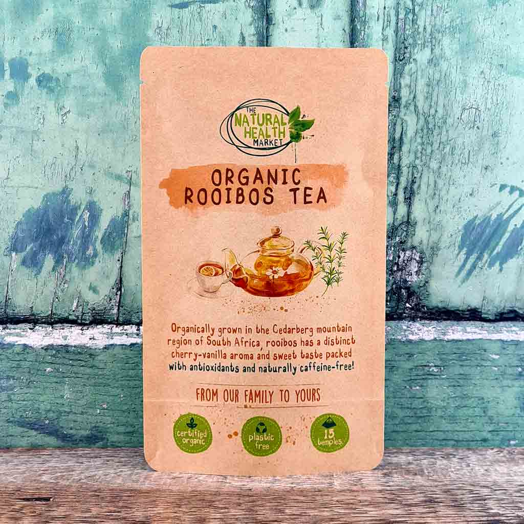 Rooibos Tea Bags or Redbush Tea Bags- 15 tea bag pack - plastic free compostable and biodegradable