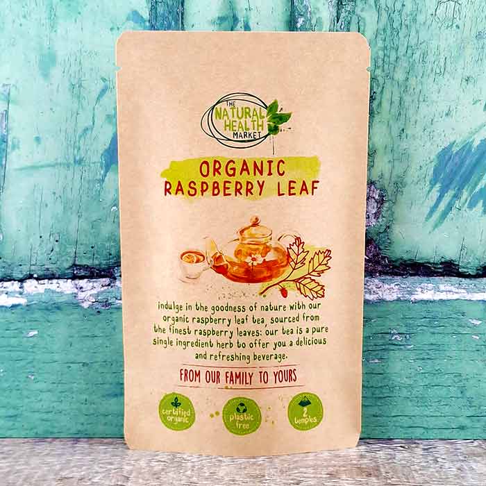 Organic Raspberry Leaf Tea Bags 2 temple sample pack by The Natural Health Market