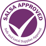 SALSA (Safe And Local Supplier Accreditation) Logo.