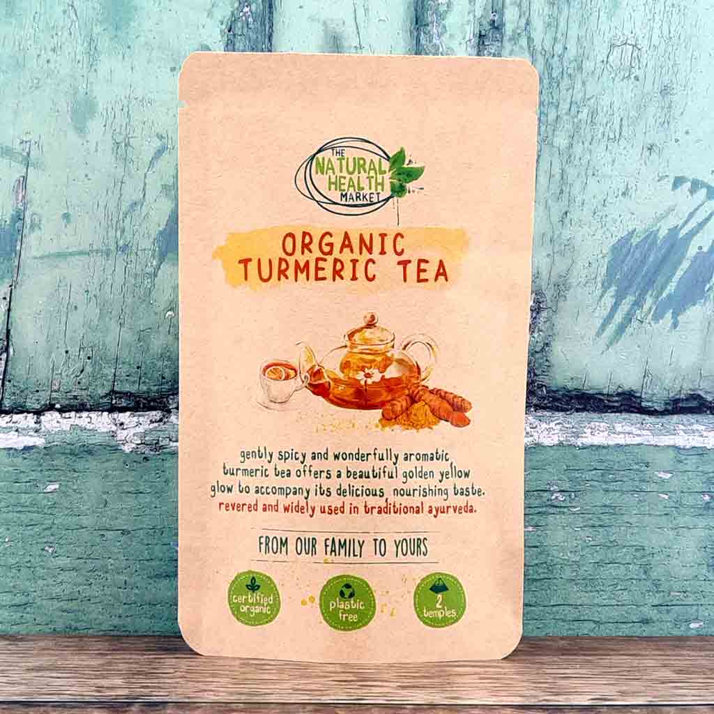 Organic Turmeric Tea Bags - The Natural Health Market 2-Bags