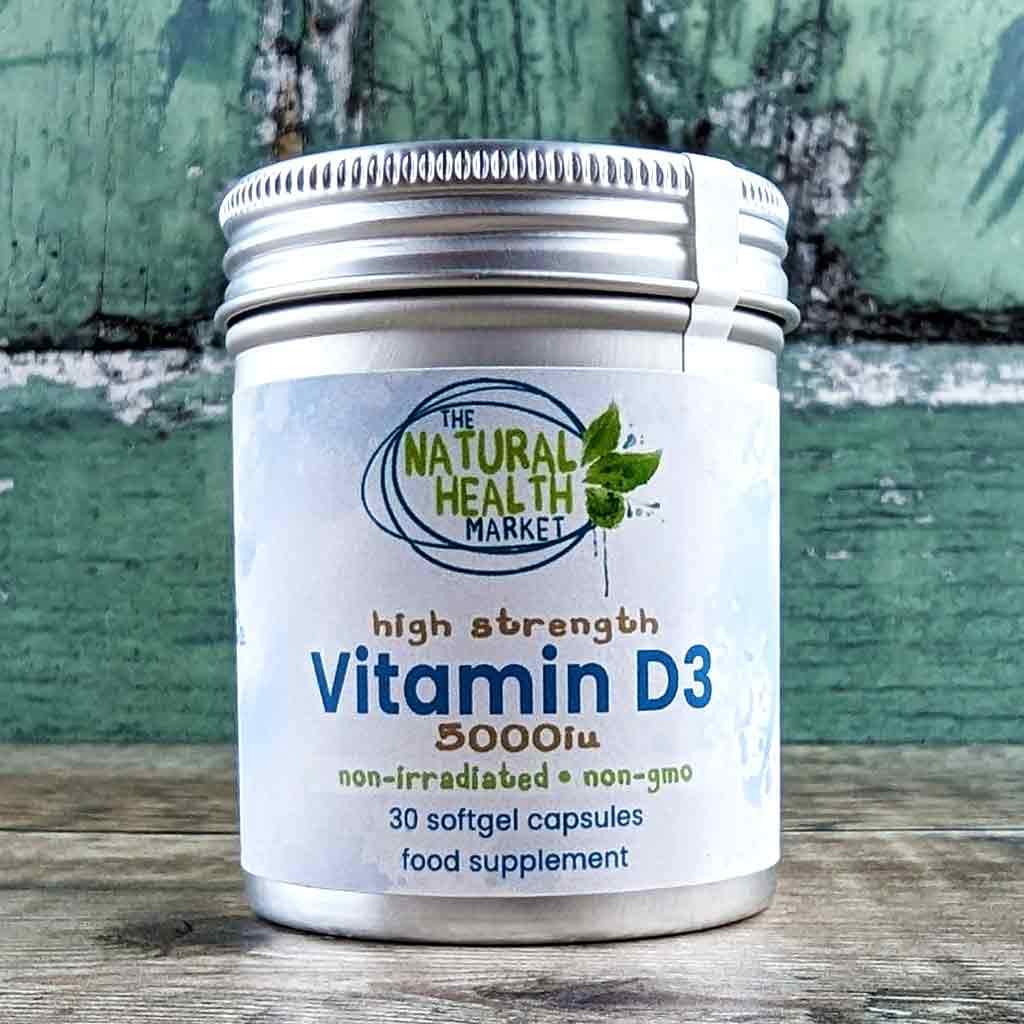 Vitamin D3 5000iu 30-Softgels - The Natural Health Market