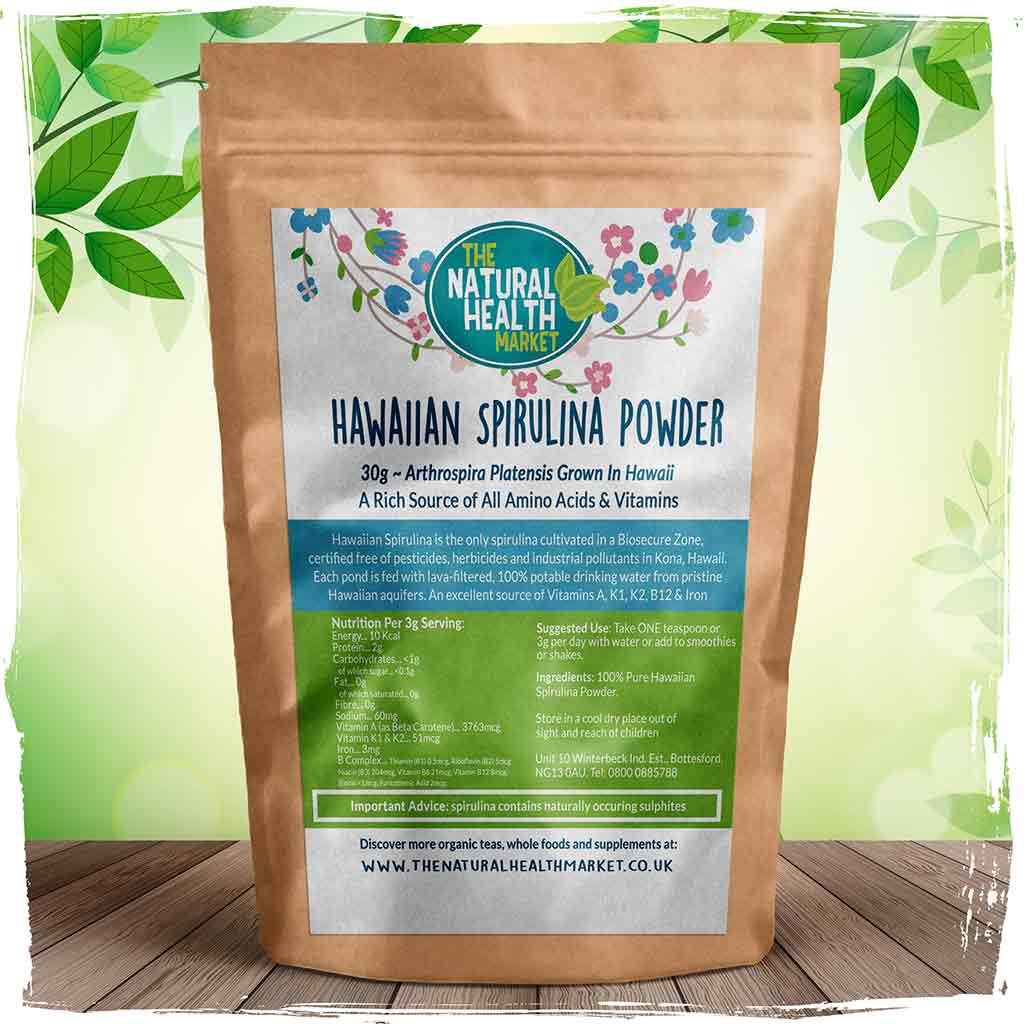 Hawaiian Spirulina Powder 30g - The Natural Health Market