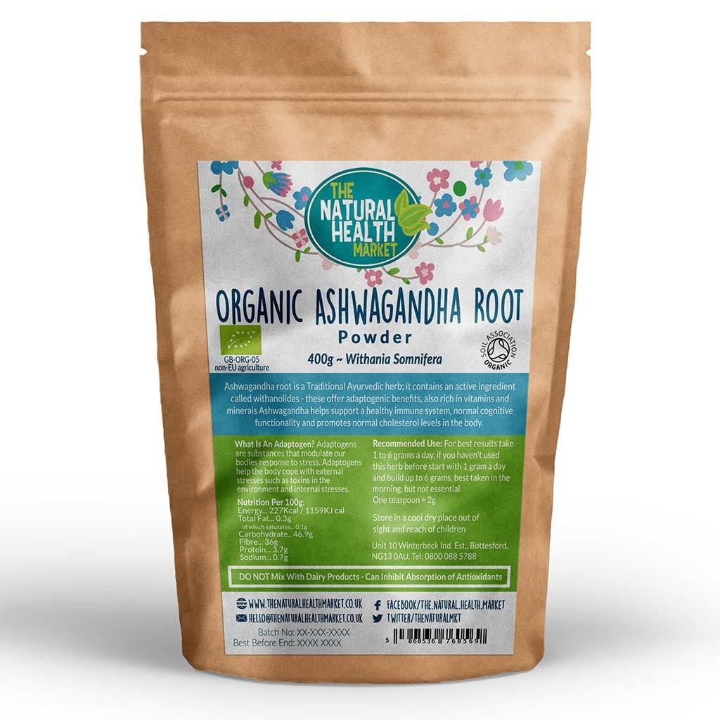 Pure Organic Ashwagandha Root Powder - Indian Origin. - The Natural ...