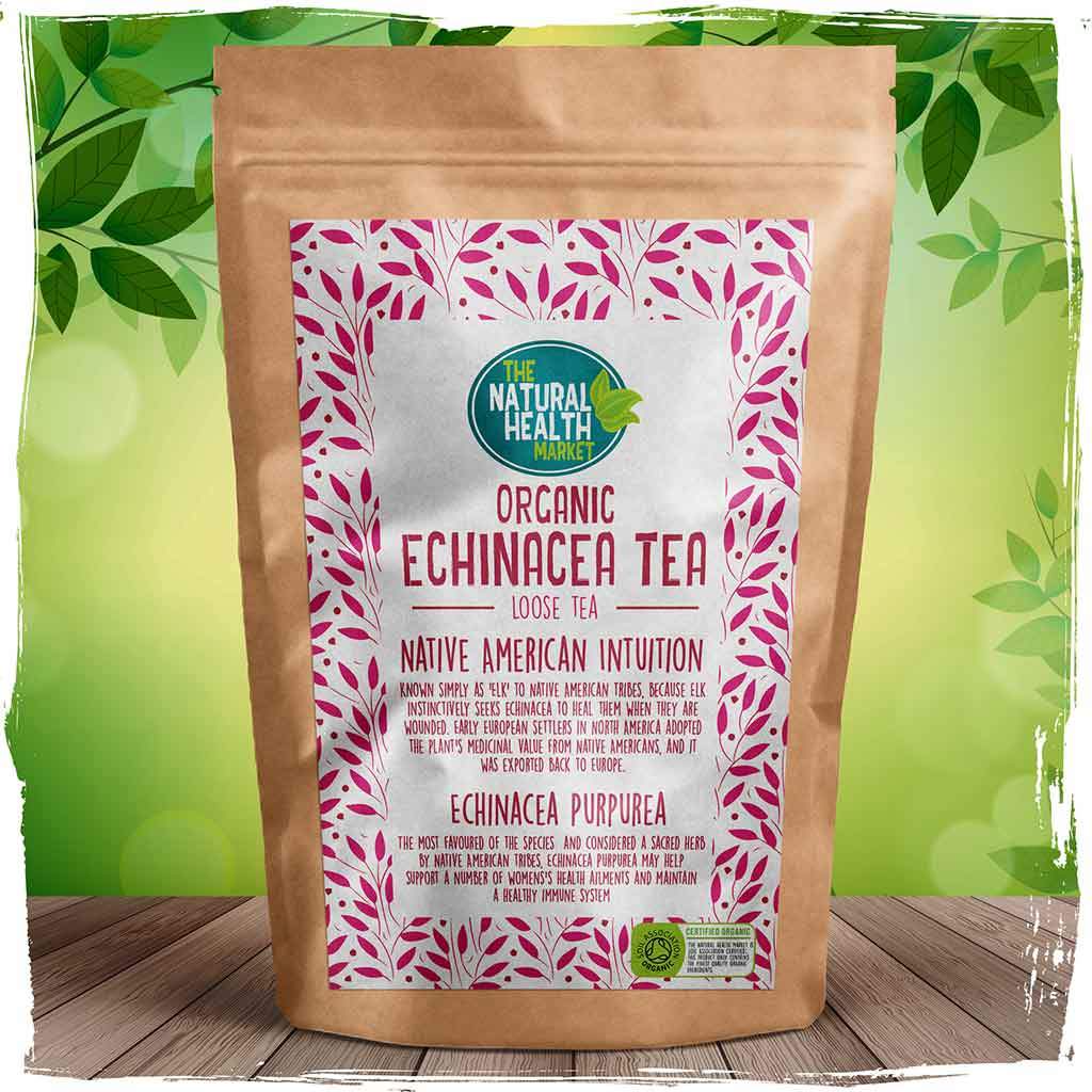 Organic echinacea loose tea by The Natural Health Market