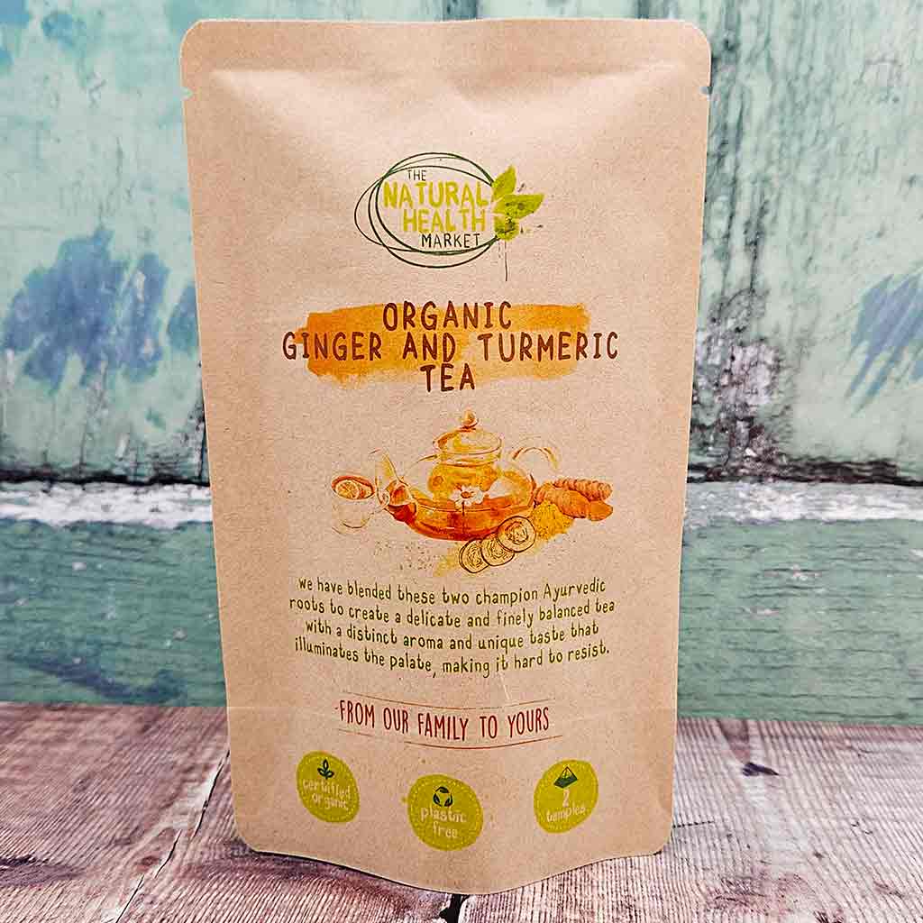 Organic Ginger and Turmeric Tea Bags  - The Natural Health Market