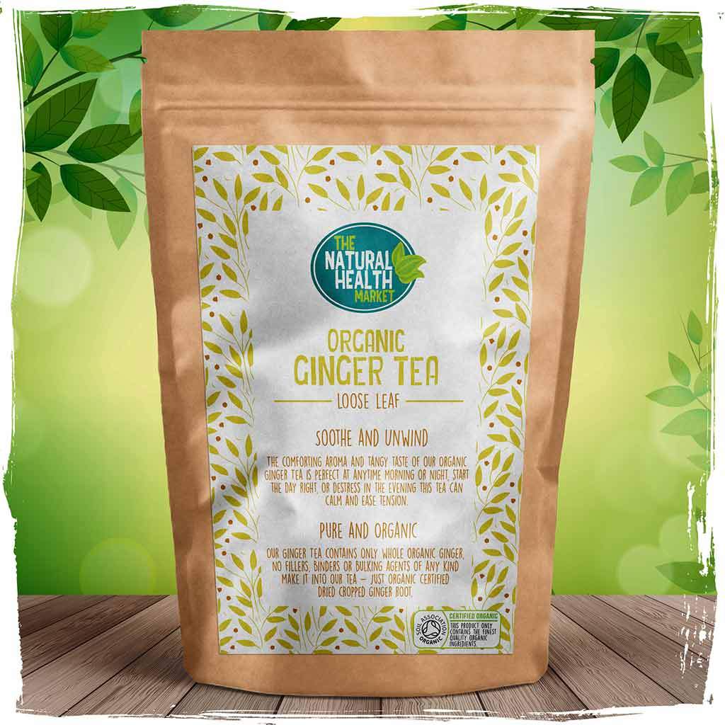 Organic ginger tea loose leaf By The Natural Health Market