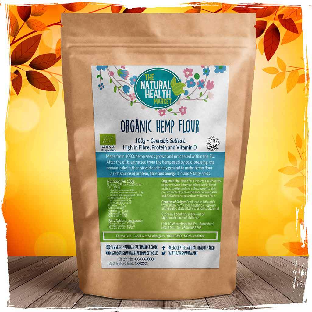 Organic hemp flour 100g By The Natural Health Market