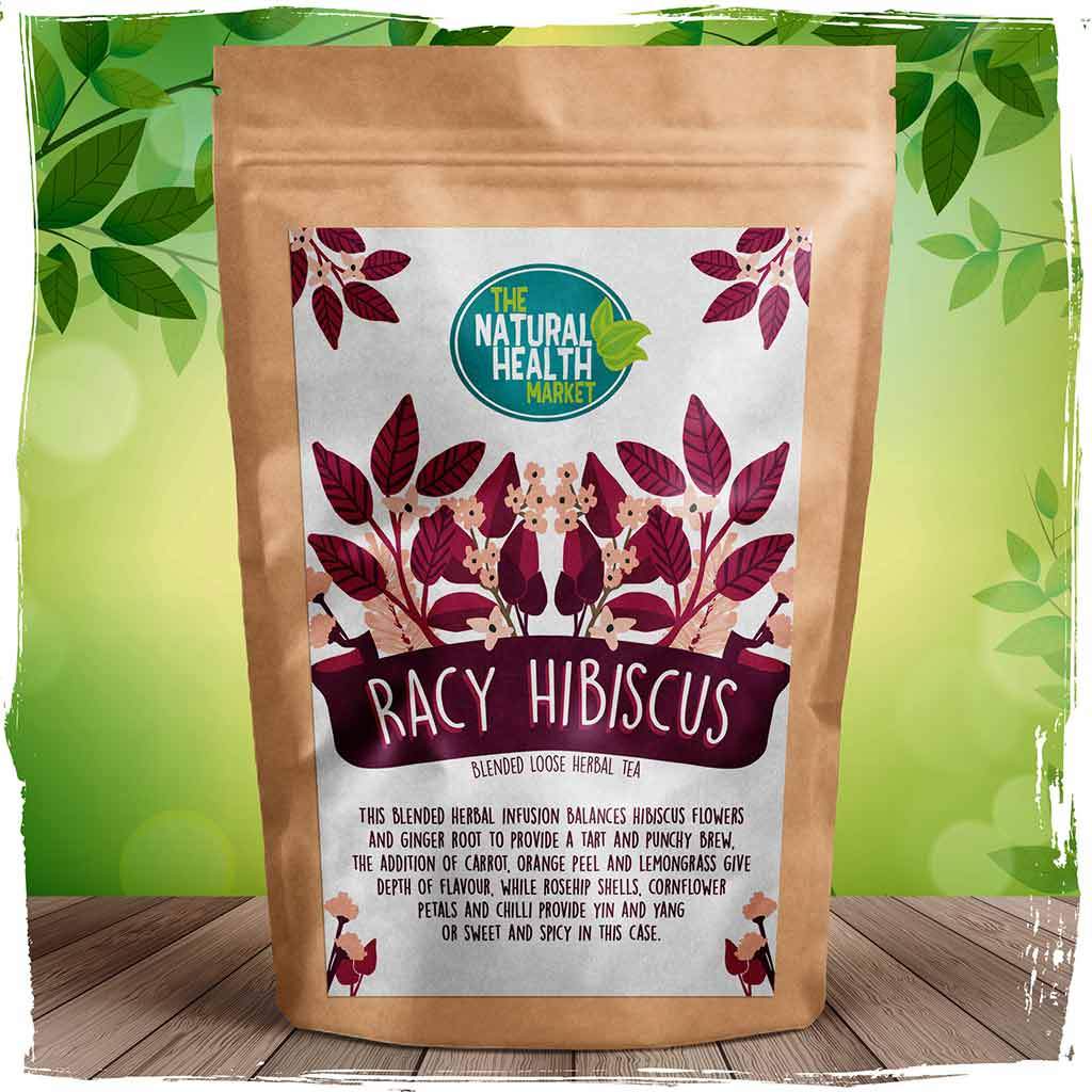 Racy Hibiscus Tea Loose Leaf Tea By The Natural Health Market