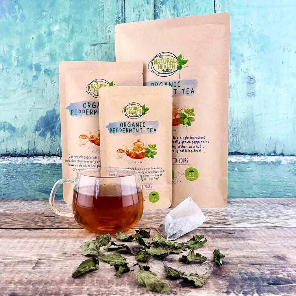 Buy Peppermint (Mentha piperita) Tea Bags Online - Essentially Natural